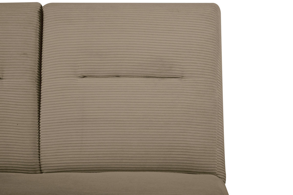 SCHLAFSOFA Cord Braun  - Braun, Design, Textil (159/88/160cm) - Livetastic