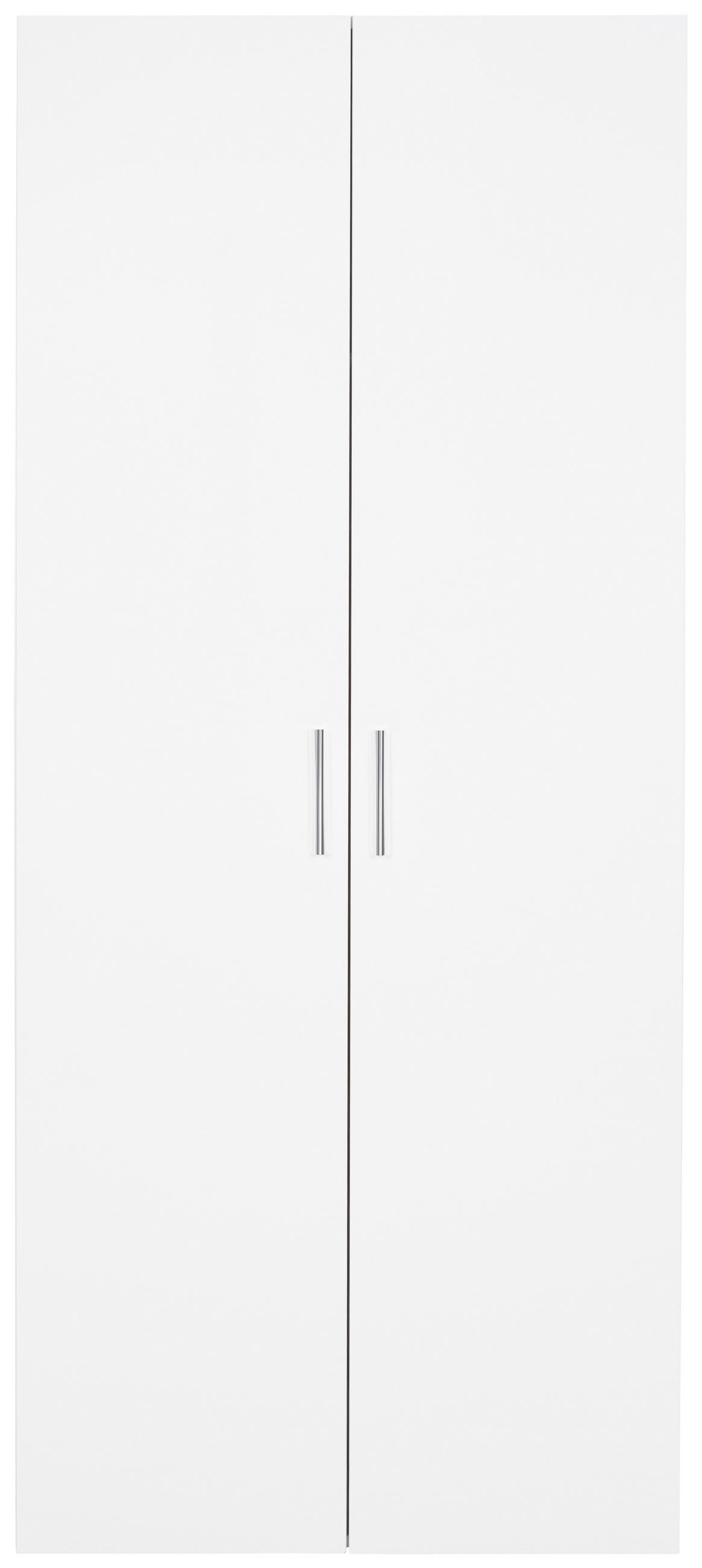 SKŘÍŇ NA ODĚV, bílá, 80/185/40 cm - bílá/barvy chromu, Design, kompozitní dřevo/plast (80/185/40cm) - Xora