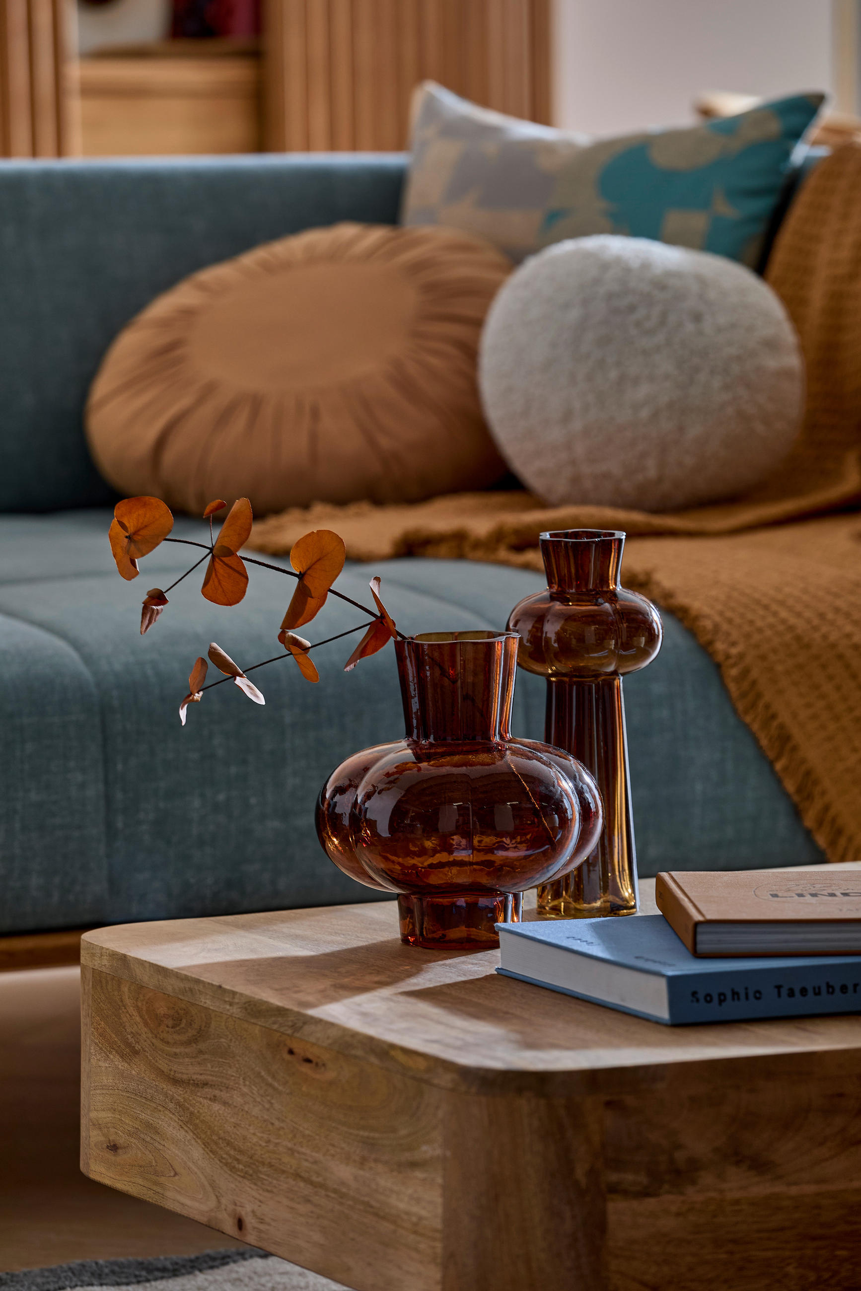 VASE 25 cm  - Hellbraun, Basics, Glas (11/25cm) - Boltze Home