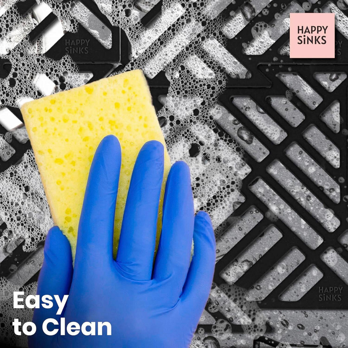 SPÜLBECKENEINLAGE  - Schwarz, Basics, Kunststoff (16/16cm) - HAPPY SINKS