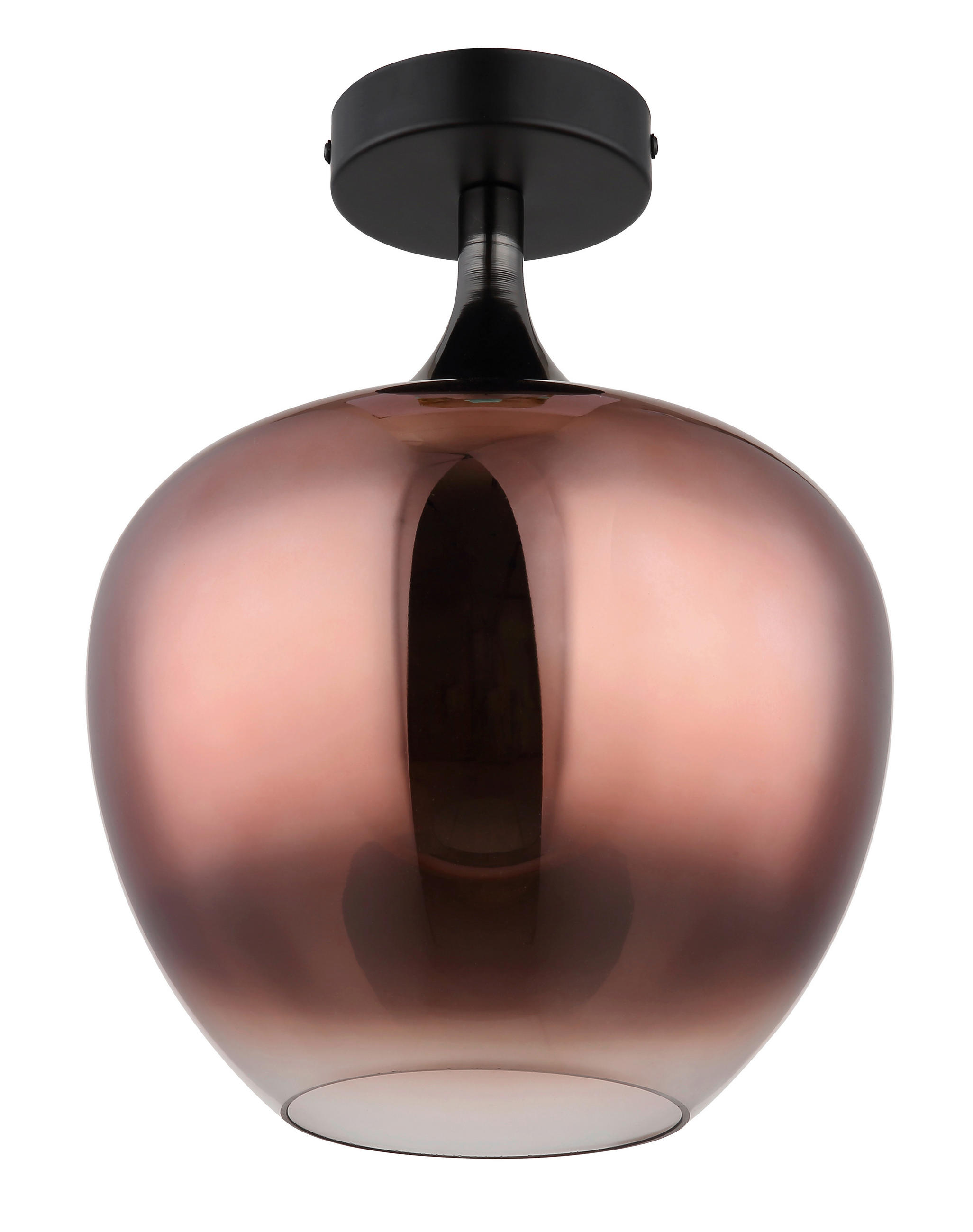 TAKLAMPA 24/31,5 cm  - klar/kromfärg, Design, metall/glas (24/31,5cm) - Globo