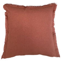 KISSENHÜLLE Palm Uni 48/48 cm  - Rostfarben, KONVENTIONELL, Textil (48/48cm) - Novel