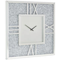 FALIÓRA 101/101/6,7 cm   - ezüstszínű, Design, faalapú anyag/Üveg (101/101/6,7cm) - Xora