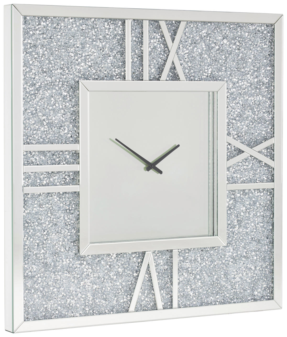 FALIÓRA 101/101/6,7 cm   - ezüstszínű, Design, faalapú anyag/Üveg (101/101/6,7cm) - Xora