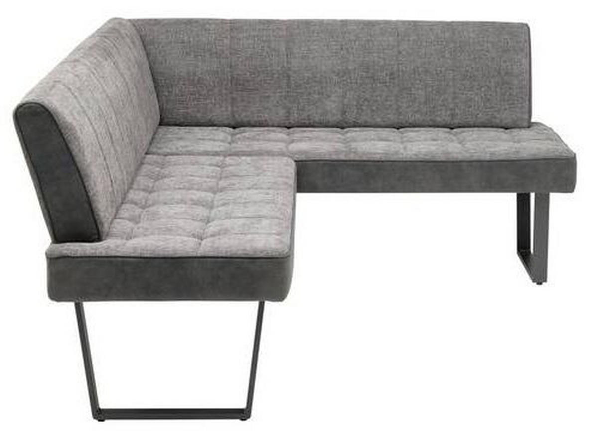 SAROKPAD 160/200 cm  szürke, fekete  - fekete/szürke, Konventionell, textil/fém (160/200cm) - MID.YOU