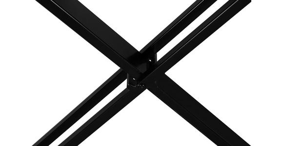 ESSTISCH in Holz, Metall 160/85/76 cm   - Schwarz/Akaziefarben, LIFESTYLE, Holz/Metall (160/85/76cm) - Linea Natura