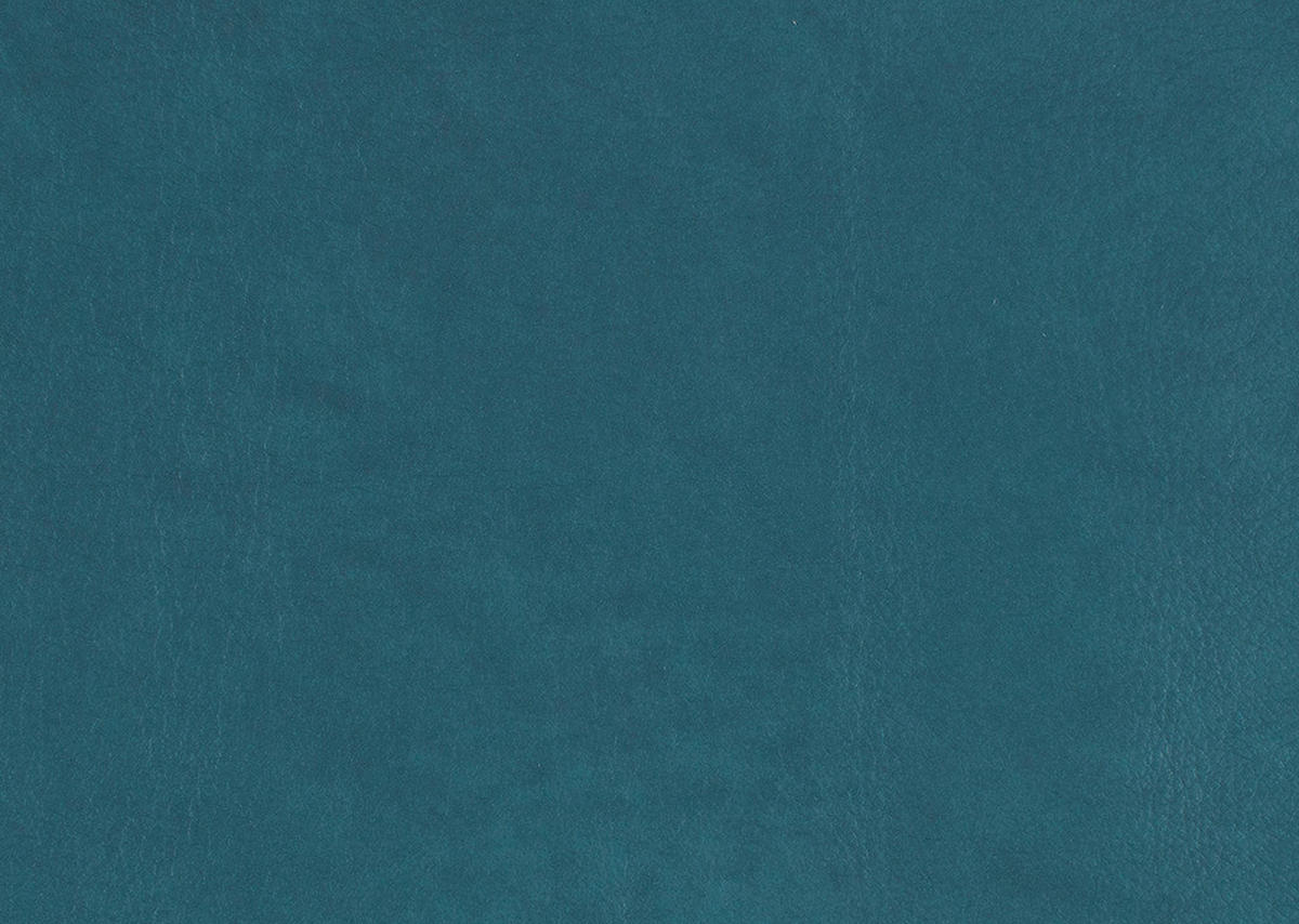 ECKSOFA in Echtleder Blau  - Blau/Schwarz, Natur, Leder/Metall (281/168cm) - Valdera