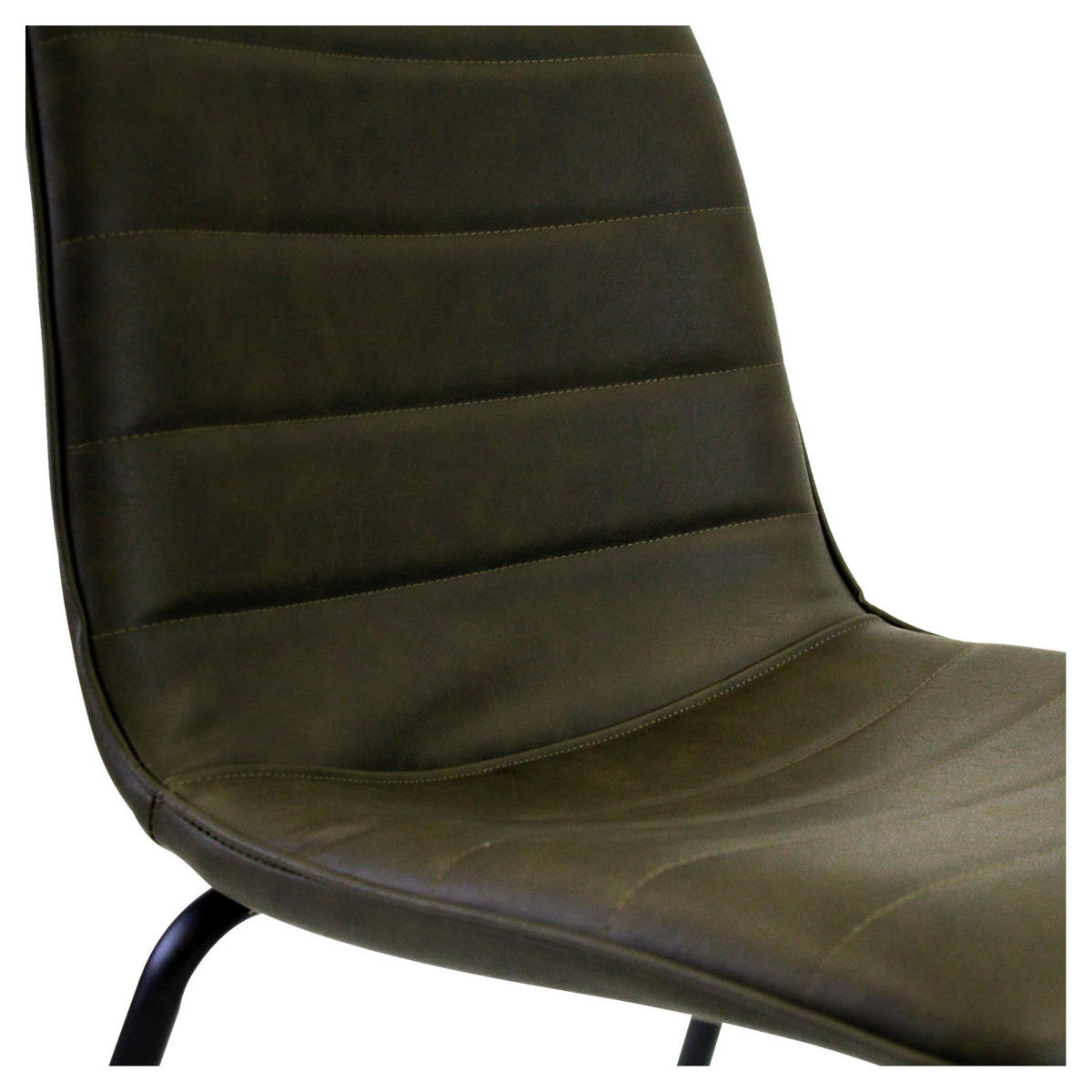 STUHL - Dunkelgrün, KONVENTIONELL, Kunststoff/Textil (48/77/56cm) - MID.YOU
