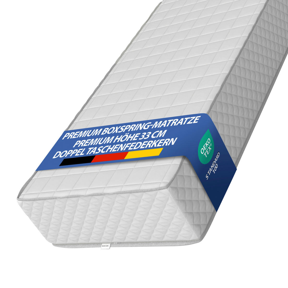 BOXSPRINGMATRATZE 80/200 cm, Höhe ca.: 35 cm,  - Weiß, Basics, Textil (80/200cm) - Chameo