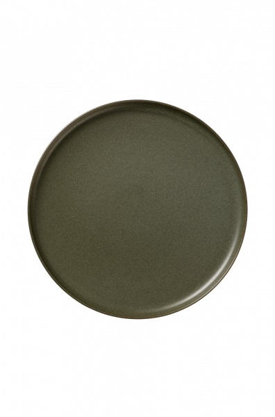 Porzellan  DESSERTTELLER  rund  - Dunkelgrün, Design, Keramik (21/1,5cm) - ASA