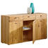 SIDEBOARD Kerneiche massiv geölt Eichefarben - Eichefarben/Bronzefarben, Design, Holz/Metall (160,1/82,5/43cm) - Hom`in