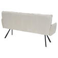 SITZBANK 180/93/67 cm Cord Beige  - Beige/Schwarz, Design, Textil/Metall (180/93/67cm) - Novel