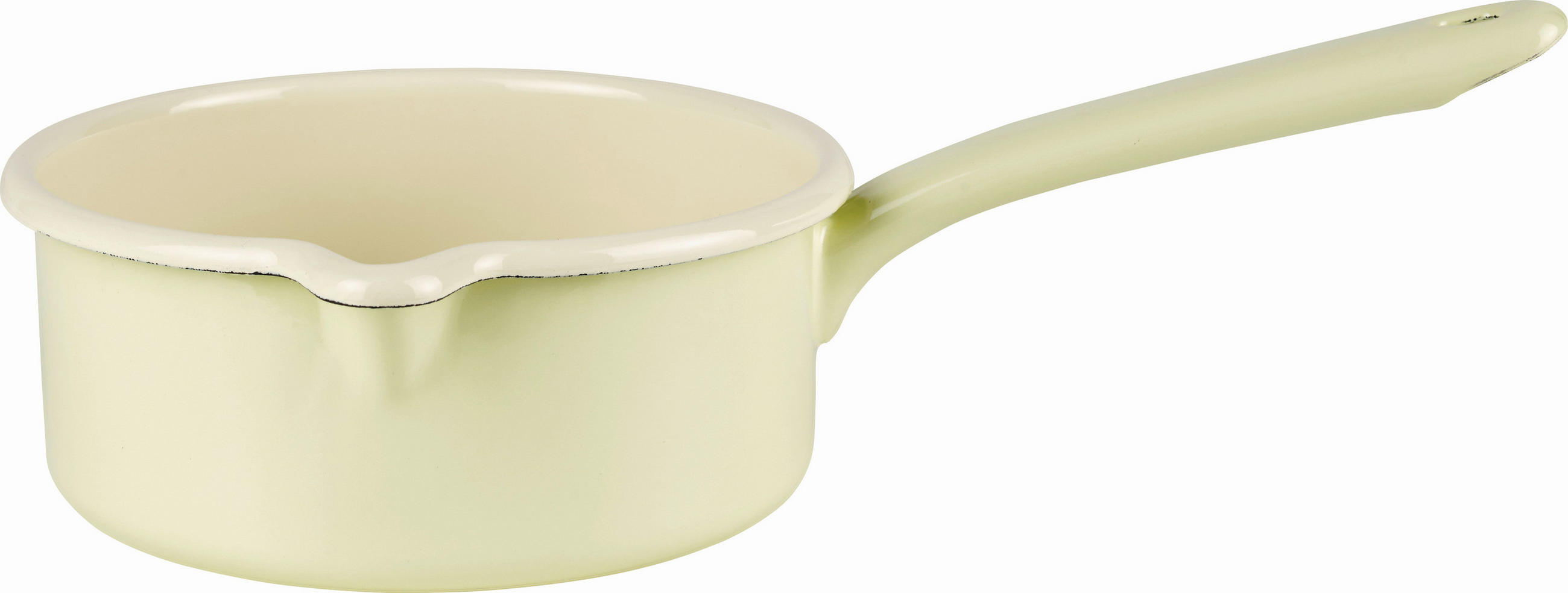 STIELKASSEROLLE Classic bunt 1 l  - Gelb, Basics, Metall (16cm) - Riess