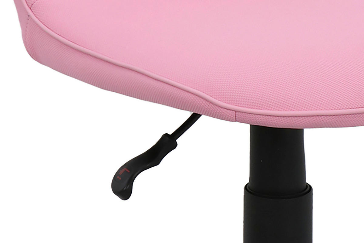 DREHSTUHL Webstoff Schwarz, Pink  - Pink/Schwarz, MODERN, Textil/Metall (42/95/54cm) - MID.YOU