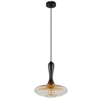 VISEČA SVETILKA        33/120 cm      E27 - zlate barve/siva, Design, kovina/steklo (33/120cm) - Globo