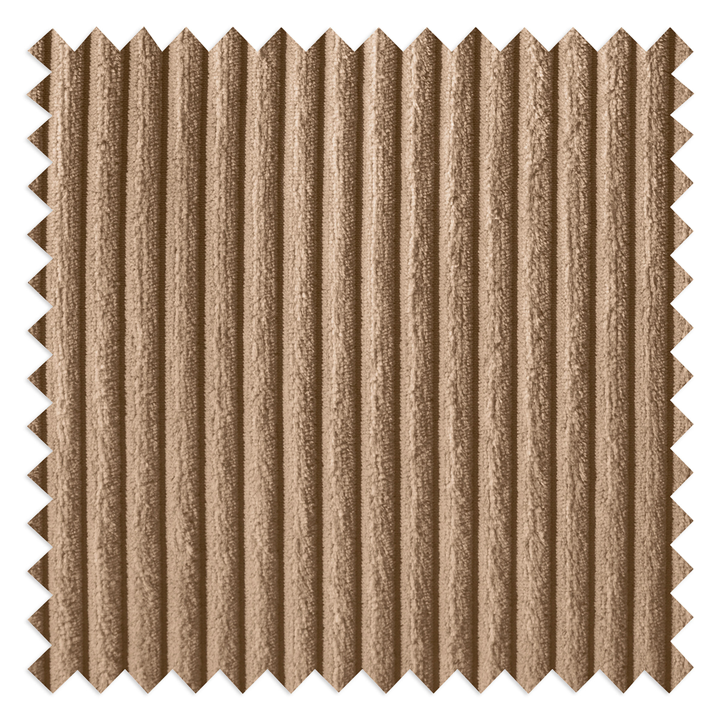 HOCKER in Textil Hellbraun  - Hellbraun/Schwarz, Design, Textil/Metall (70/48/60cm) - Livetastic