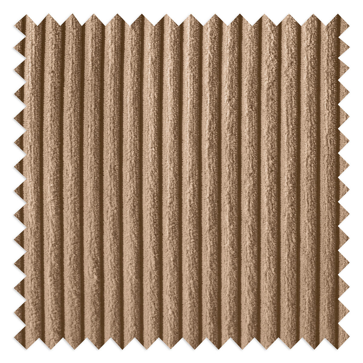 HOCKER Textil Hellbraun  - Hellbraun/Schwarz, Design, Textil/Metall (70/48/60cm) - Livetastic
