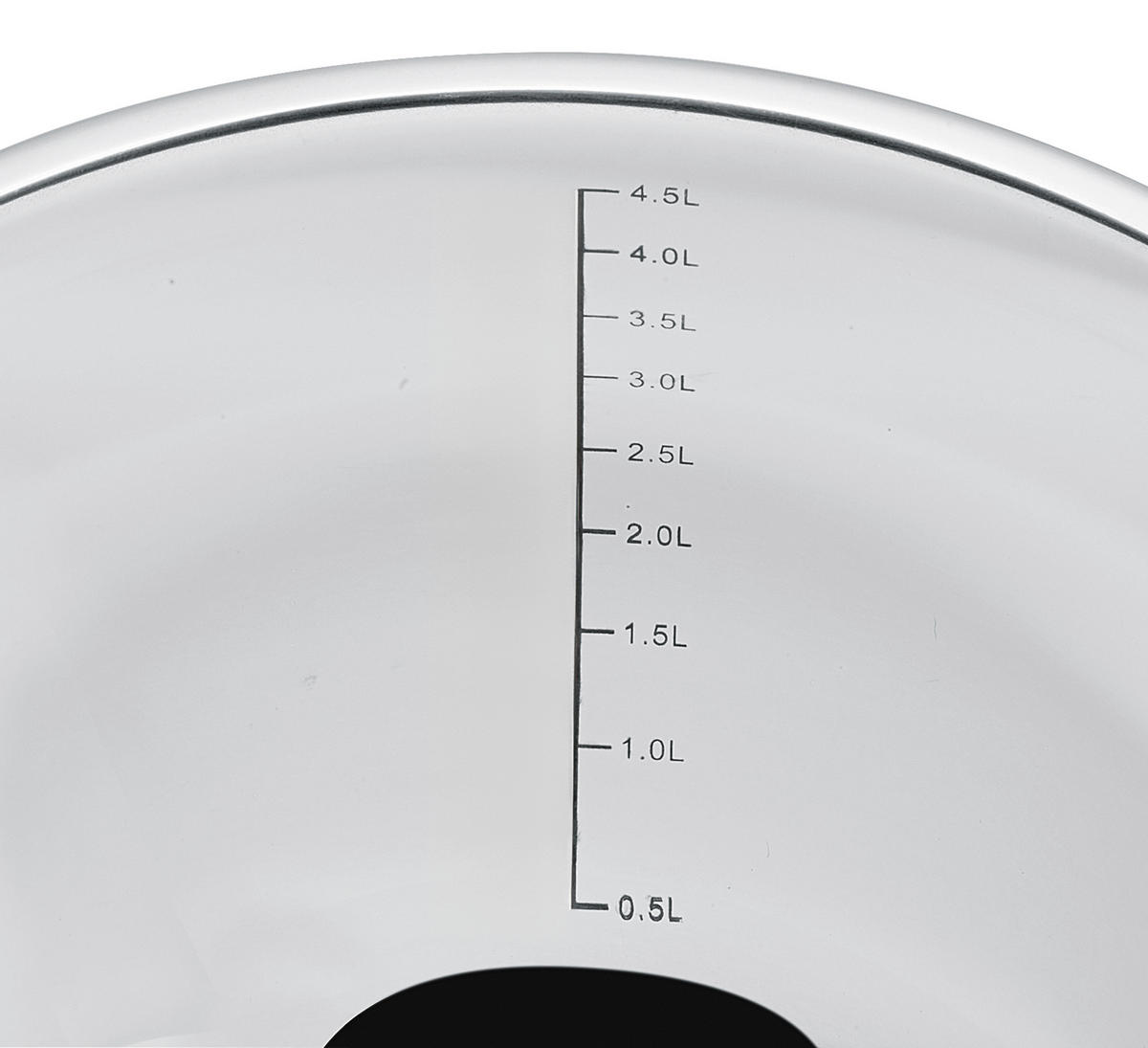 SCHÜSSEL DELUXE   - Transparent/Silberfarben, Basics, Kunststoff/Metall (24/14,5cm) - KÜCHENPROFI