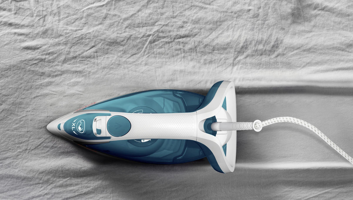 DAMPFBÜGELEISEN - Türkis/Weiß, Basics, Kunststoff/Metall (34/14/18cm) - Tefal