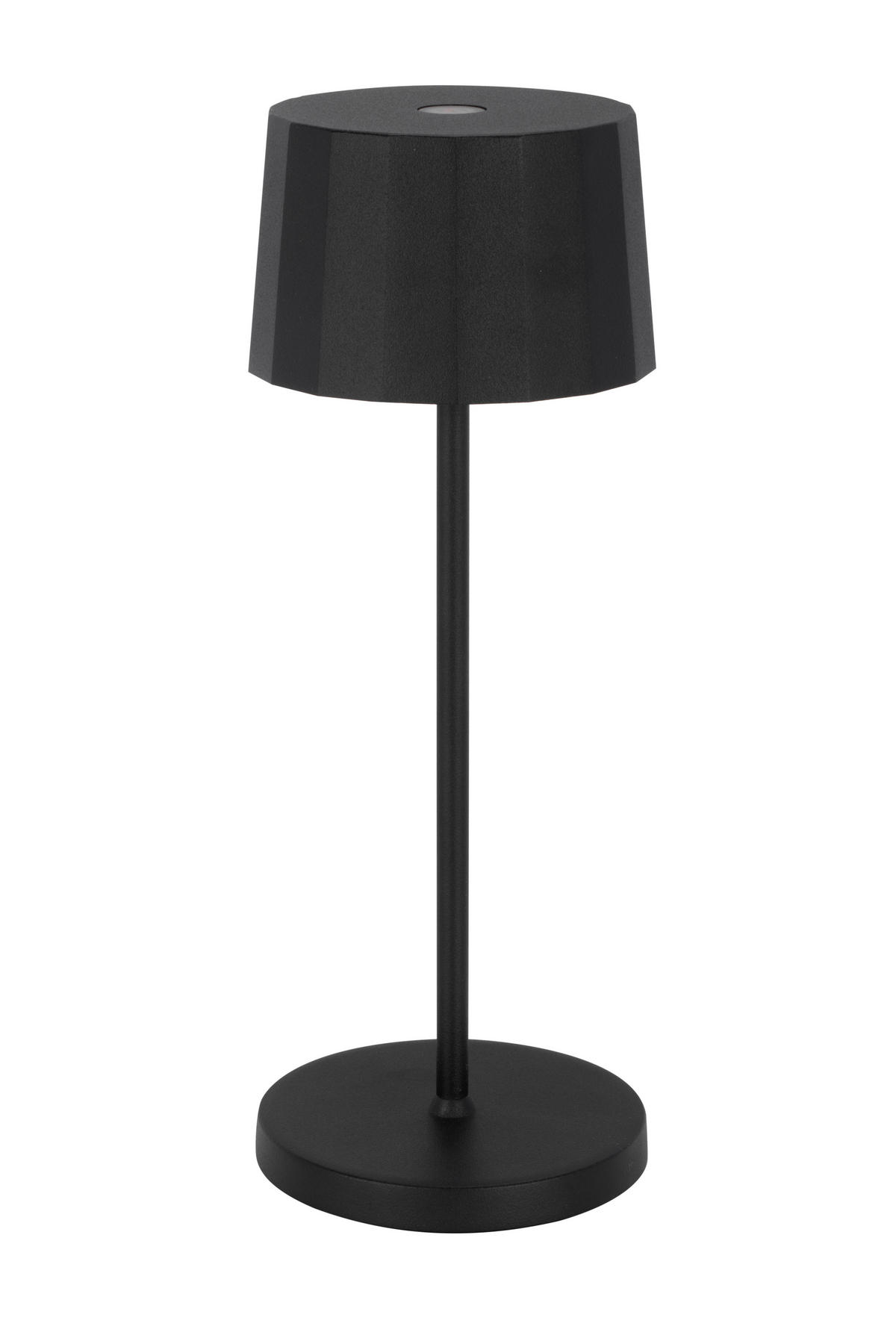 AKKU-TISCHLEUCHTE 7,5/20 cm  - Schwarz, Design, Kunststoff/Metall (7,5/20cm) - Dieter Knoll