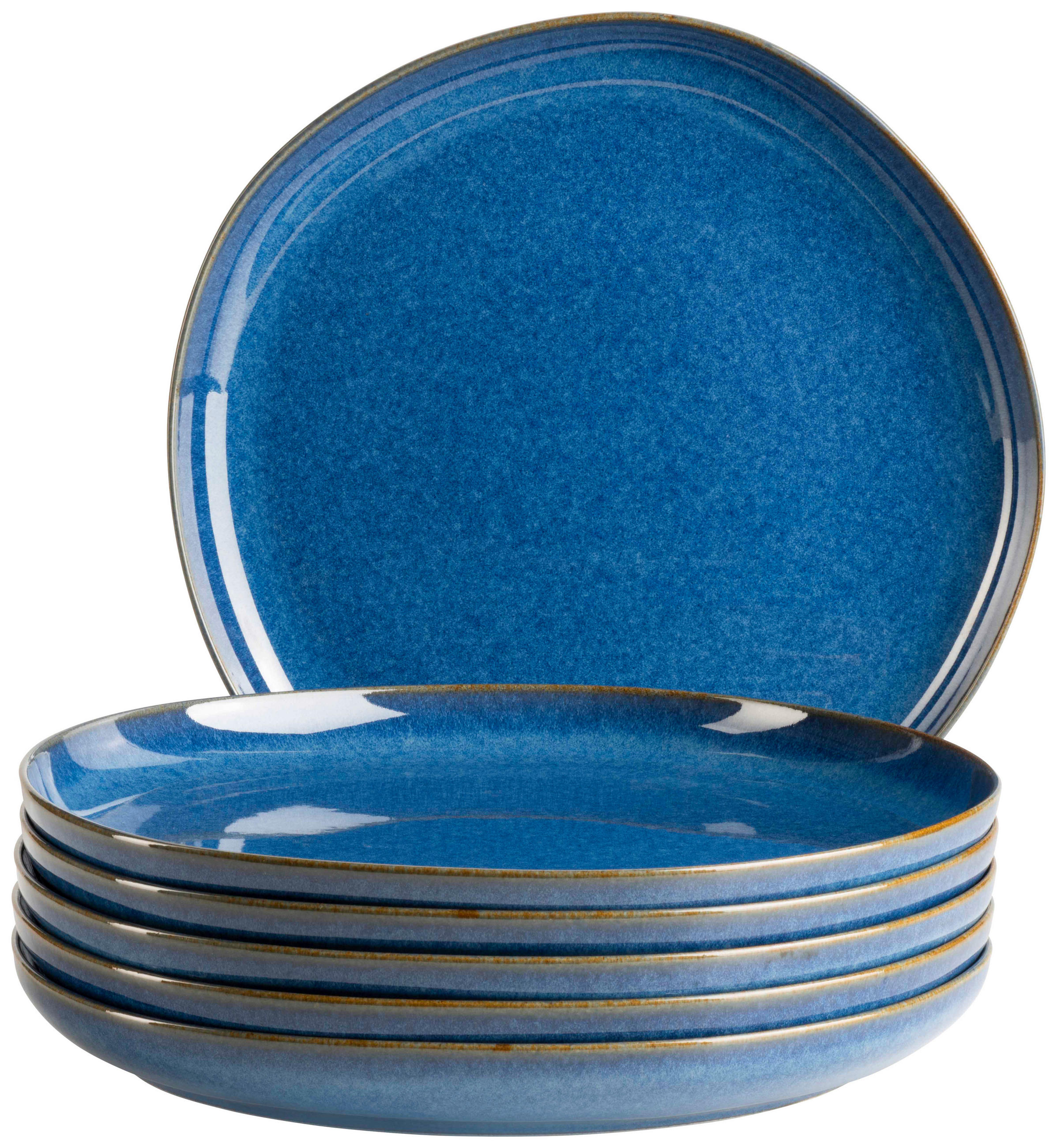 TELLERSET Cordelia 6-teilig  - Blau, Trend, Keramik (27cm) - Mäser