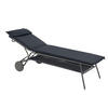 GARTENLIEGE 80/48/200 cm  - Dunkelgrau, Basics, Textil/Metall (80/48/200cm) - Lafuma Mobilier