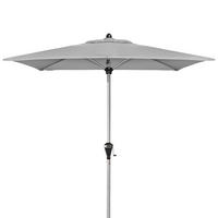 SONNENSCHIRM 210x140 cm Hellgrau  - Silberfarben/Hellgrau, Basics, Textil/Metall (210/140cm) - Doppler