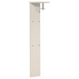 GARDEROBENPANEEL  in 33/167/31 cm  - Taupe/Chromfarben, Design, Holzwerkstoff/Metall (33/167/31cm) - Moderano