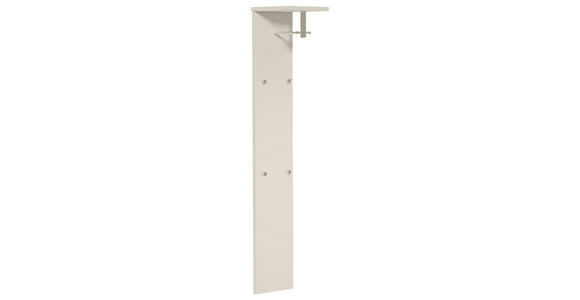GARDEROBENPANEEL in 33/167/31 cm - Taupe/Chromfarben, Design, Holzwerkstoff/Metall (33/167/31cm) - Moderano