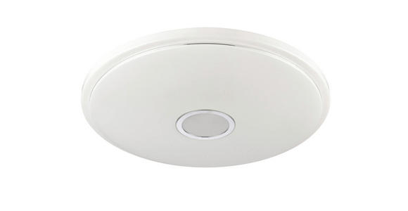 LED-DECKENLEUCHTE 40 cm - Chromfarben/Weiß, LIFESTYLE, Kunststoff/Metall (40cm) - Boxxx