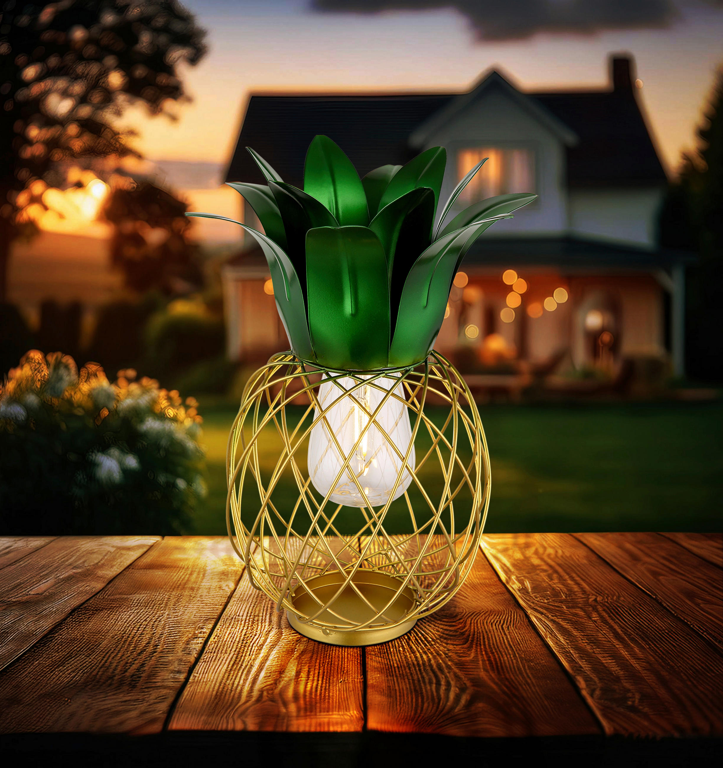 SOLÁRNÍ SVÍTIDLO, 20/28 cm - černá/zelená, Trend, kov/plast (20/28cm) - Ambia Garden