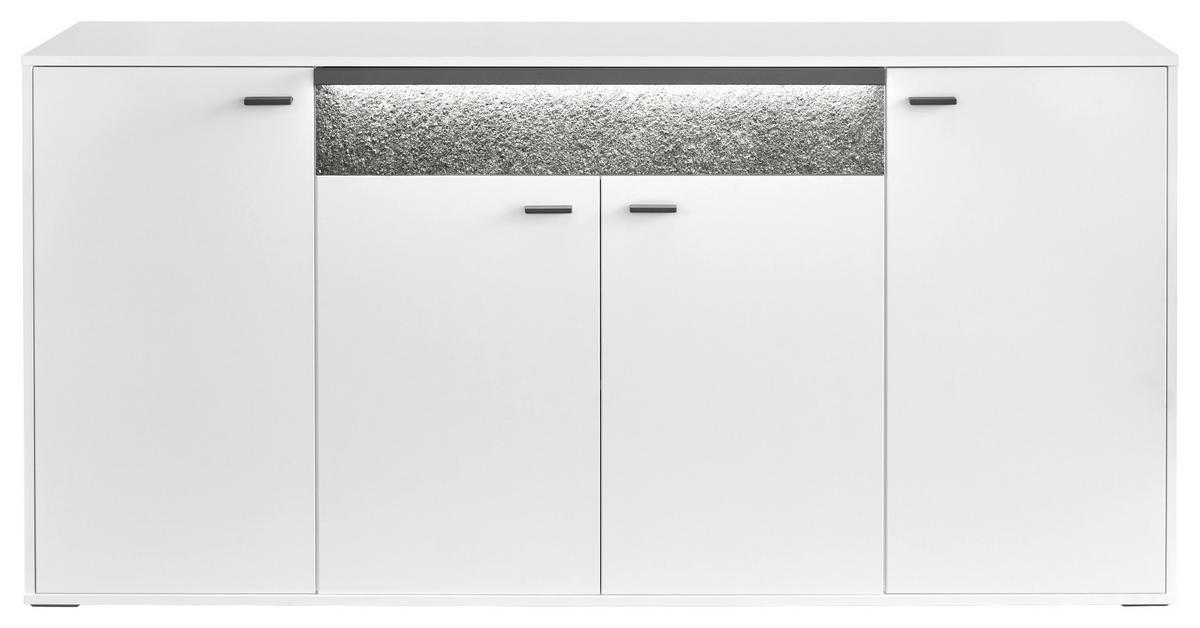 SIDEBOARD  in 183,7/88,6/43,8 cm  - Dunkelgrau/Weiß, Design, Holzwerkstoff/Stein (183,7/88,6/43,8cm) - SetOne by Musterring