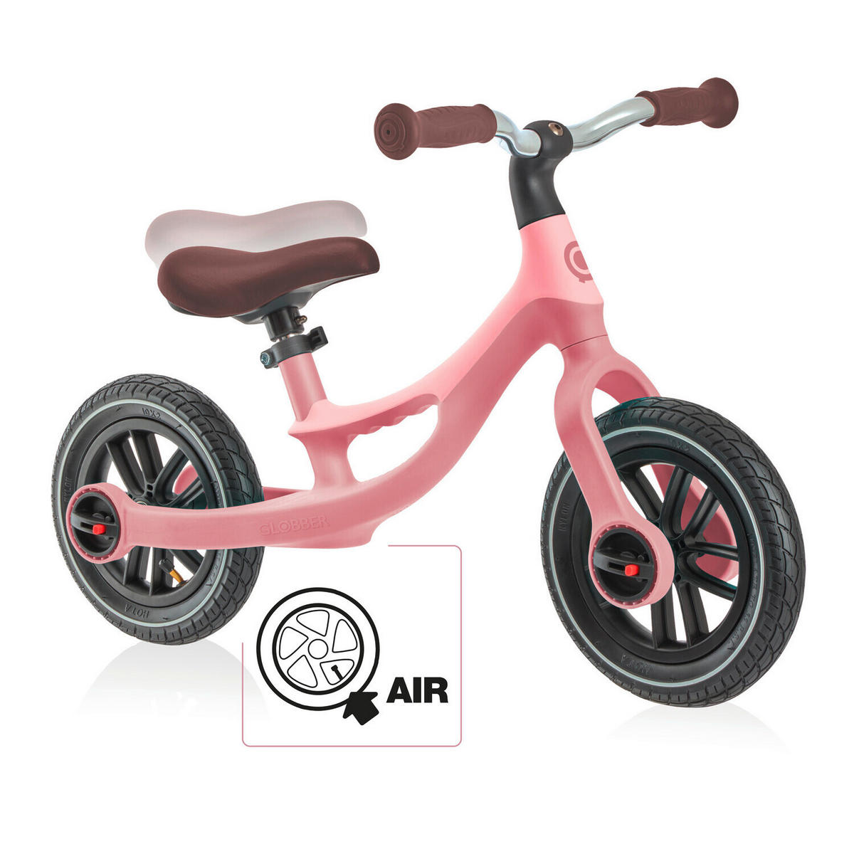 LAUFRAD GO BIKE ELITE AIR  - Hellrosa, LIFESTYLE, Kunststoff/Metall (77/42/47cm) - GLOBBER