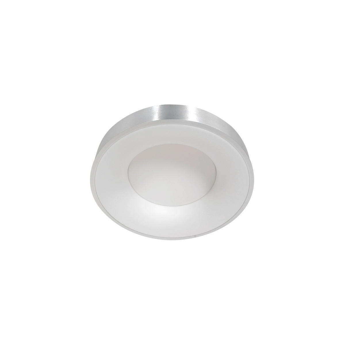 LED-DECKENLEUCHTE Ringlede 30/9 cm   - Silberfarben, KONVENTIONELL, Kunststoff/Metall (30/9cm)