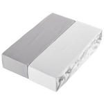 KINDERSPANNLEINTUCH 60-70/120-140 cm   - Hellgrau/Weiß, Basics, Textil (60-70/120-140cm) - My Baby Lou