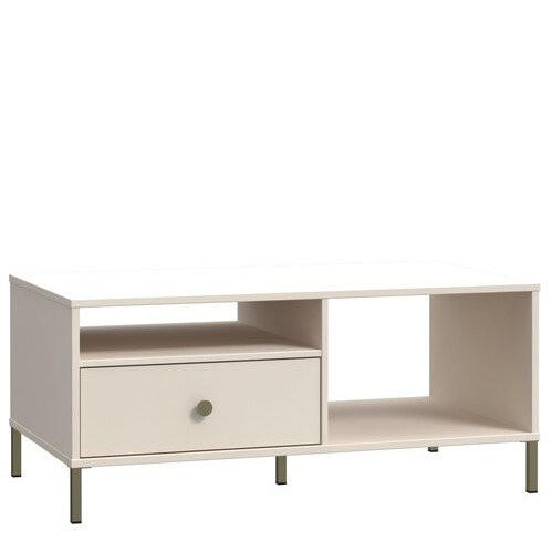 MĂSUțĂ DE CAFEA - auriu/nisipiu, Modern, plastic/metal (110/48/60cm) - Novel