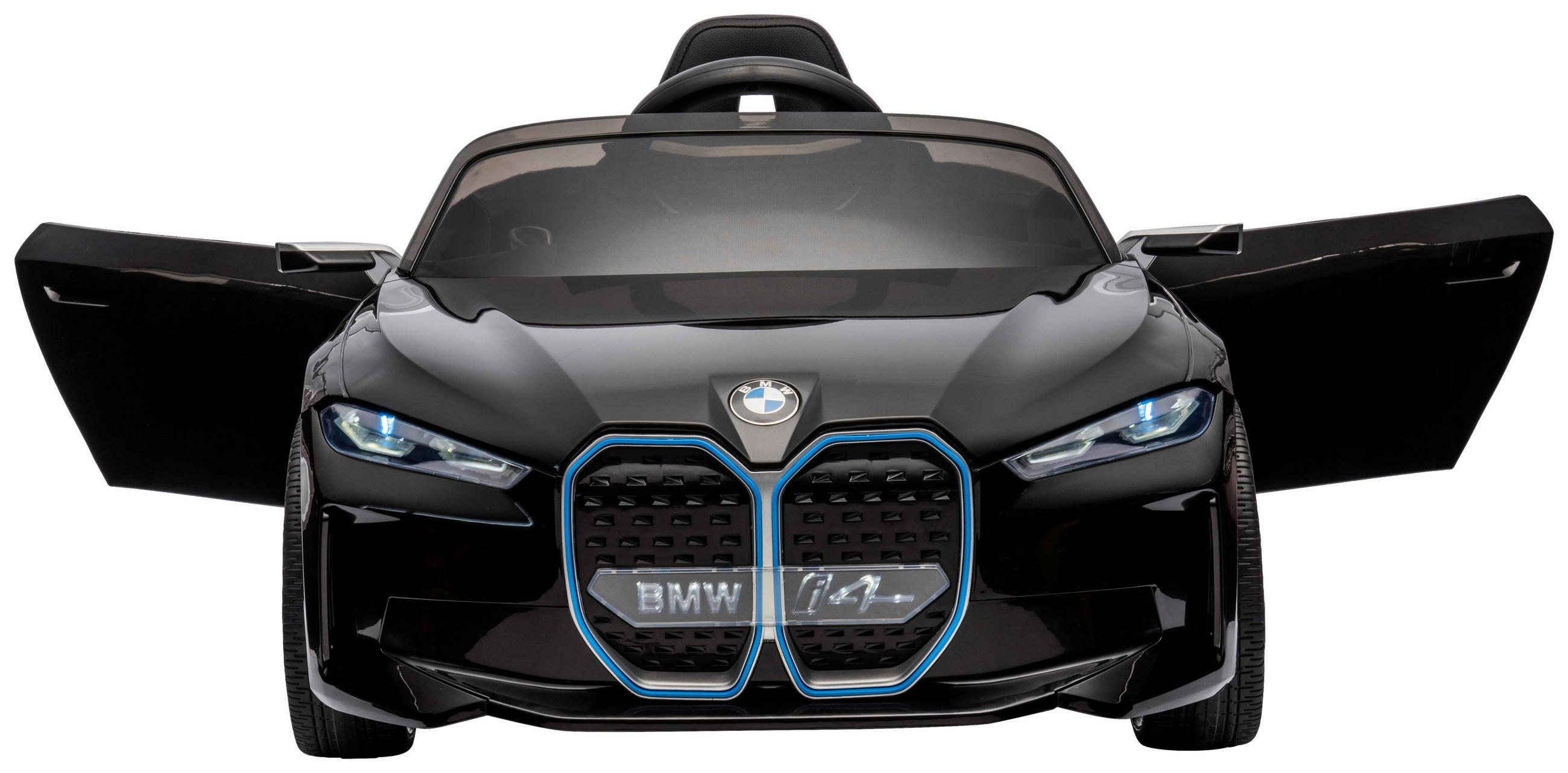 ELEKTRO-KINDERAUTO  - Schwarz, KONVENTIONELL, Kunststoff/Metall (115/67/45cm) - Atrigo