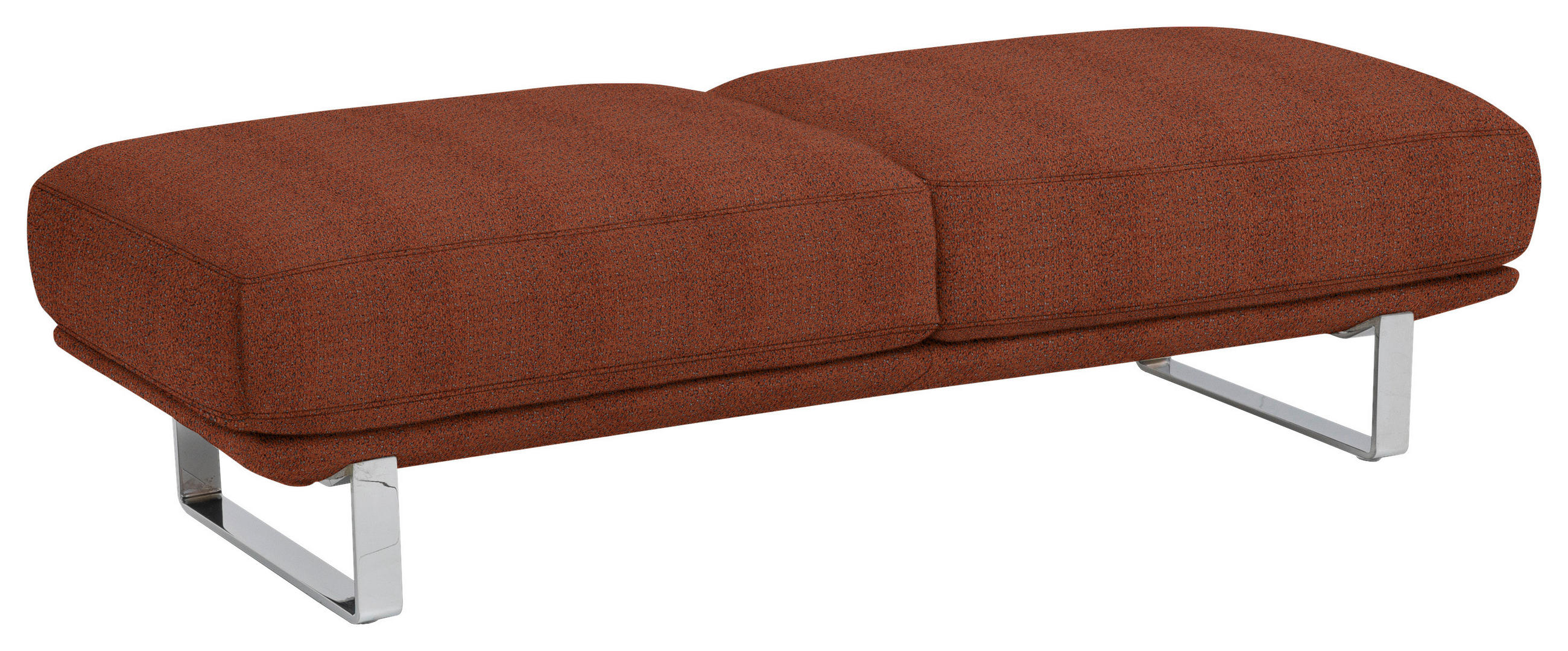 HOCKER in Textil Rostfarben  - Rostfarben, Design, Textil/Metall (160/44/60cm) - Dieter Knoll