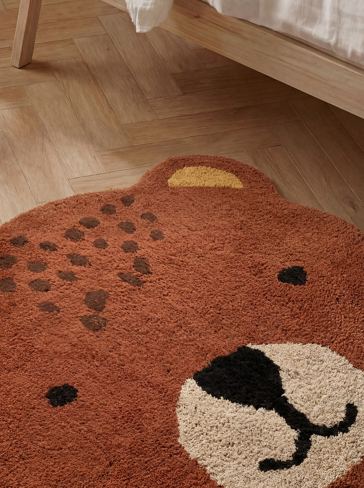 KINDERTEPPICH 120/149 cm Snuggle Benni Bär  - Multicolor/Braun, Basics, Kunststoff/Textil (120/149cm) - Hanse Home