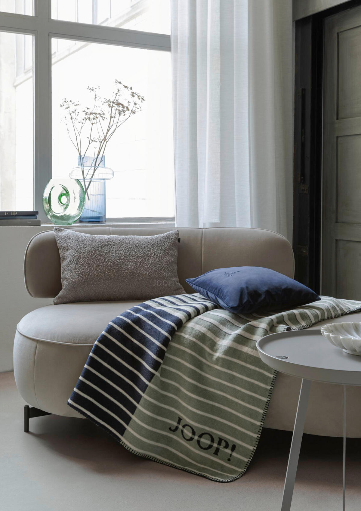 WOHNDECKE 150/200 cm  - Salbeigrün, Basics, Textil (150/200cm) - Joop!