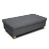 HOCKER Mikrofaser Dunkelgrau  - Dunkelgrau, KONVENTIONELL, Holz/Textil (140/42/80cm) - MID.YOU