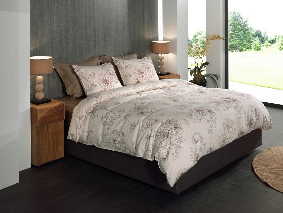BETTWÄSCHE Gigi Flanell 155/220 cm  - Elfenbein, Basics, Textil (155/220cm)