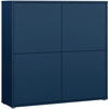 HIGHBOARD  124,5/121,5/34,9 cm  - Dunkelblau/Grau, MODERN, Holzwerkstoff/Kunststoff (124,5/121,5/34,9cm) - Carryhome