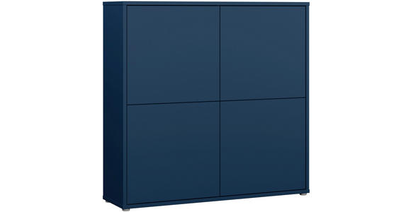 HIGHBOARD  124,5/121,5/34,9 cm  - Dunkelblau/Grau, MODERN, Holzwerkstoff/Kunststoff (124,5/121,5/34,9cm) - Carryhome