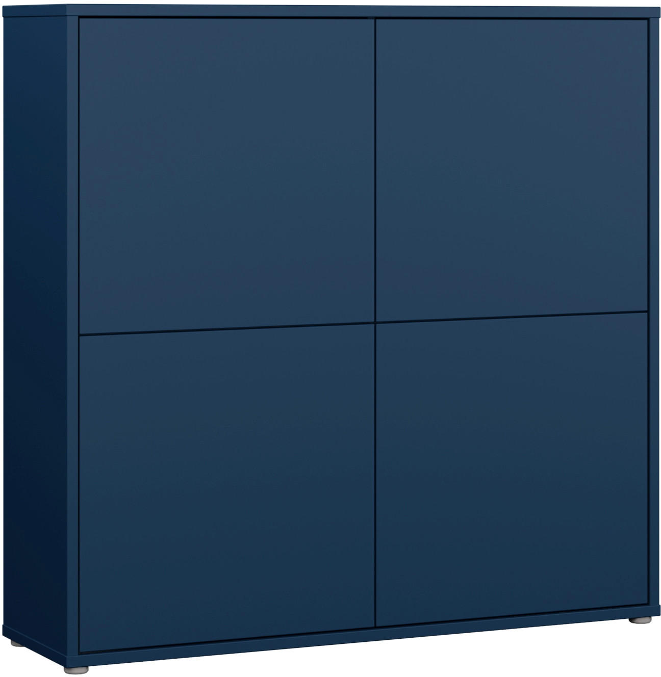 Carryhome Highboard Dunkelblau 124.5x121.5x34.9 cm
