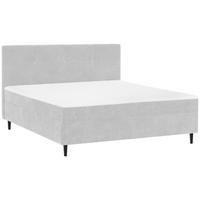 BOXBETT 180/200 cm  in Silberfarben  - Silberfarben/Schwarz, KONVENTIONELL, Holz/Textil (180/200cm) - Welnova