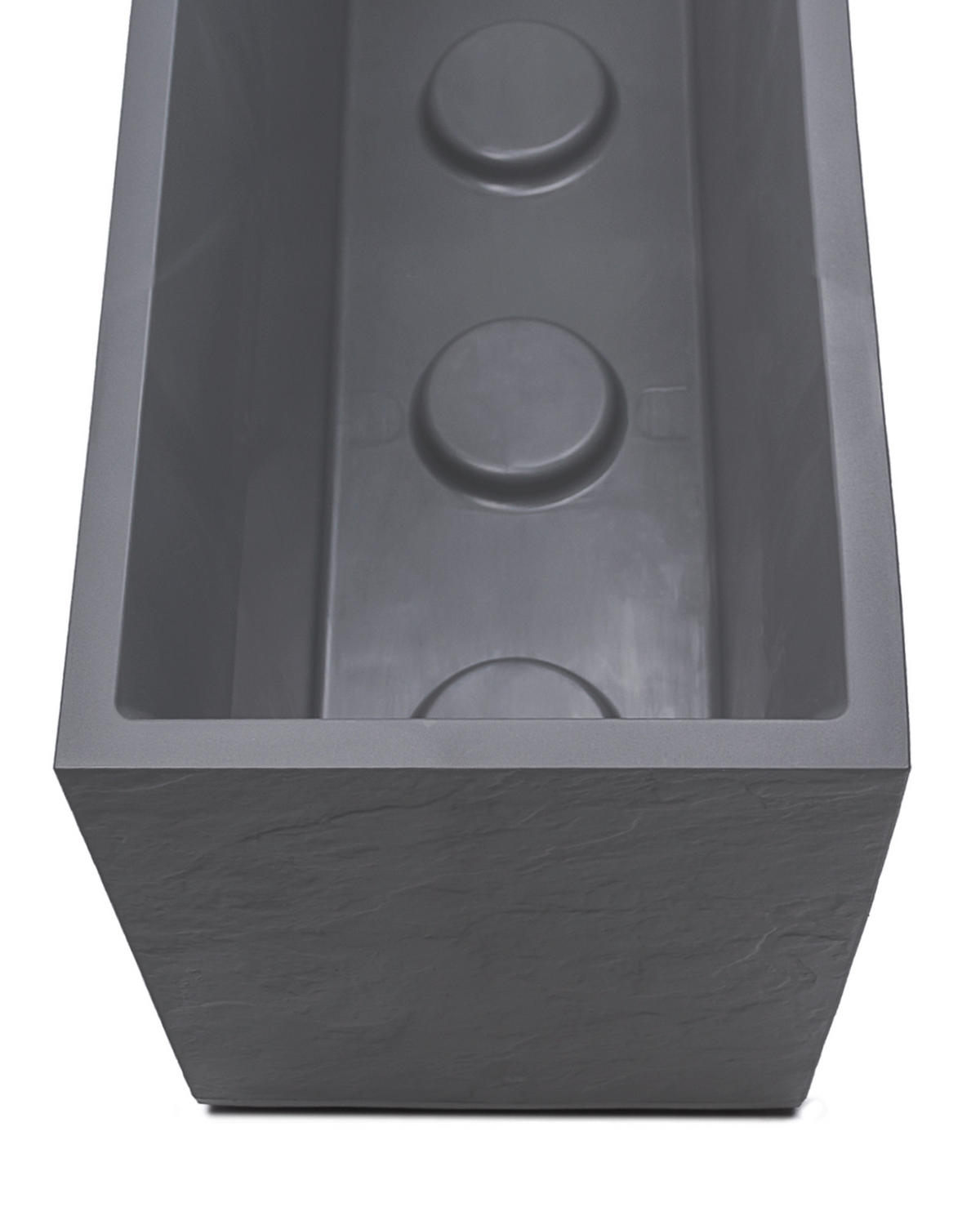 BLUMENKASTEN  - Grau, Basics, Kunststoff (100/43/40cm) - Ambia Garden