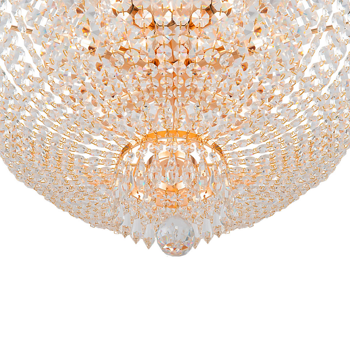 KRONLEUCHTER 50/65/50 cm    - Goldfarben, Trend, Metall (50/65/50cm) - MAYTONI