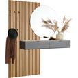 GARDEROBE  in 170/192/40 cm  - Anthrazit/Naturfarben, Design, Glas/Holz (170/192/40cm) - Dieter Knoll