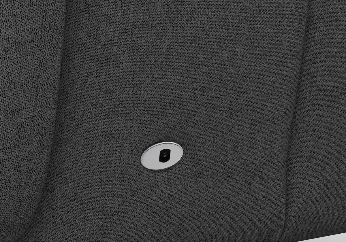 SESSEL in Flachgewebe Dunkelgrau  - Dunkelgrau/Schwarz, Konventionell, Textil/Metall (74/112/82cm) - Sit & More